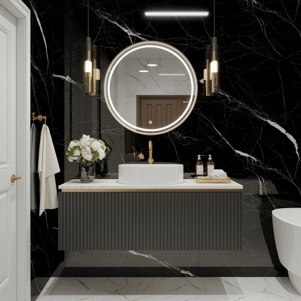 Luxury Black Marble Peel & Stick Wallpaper