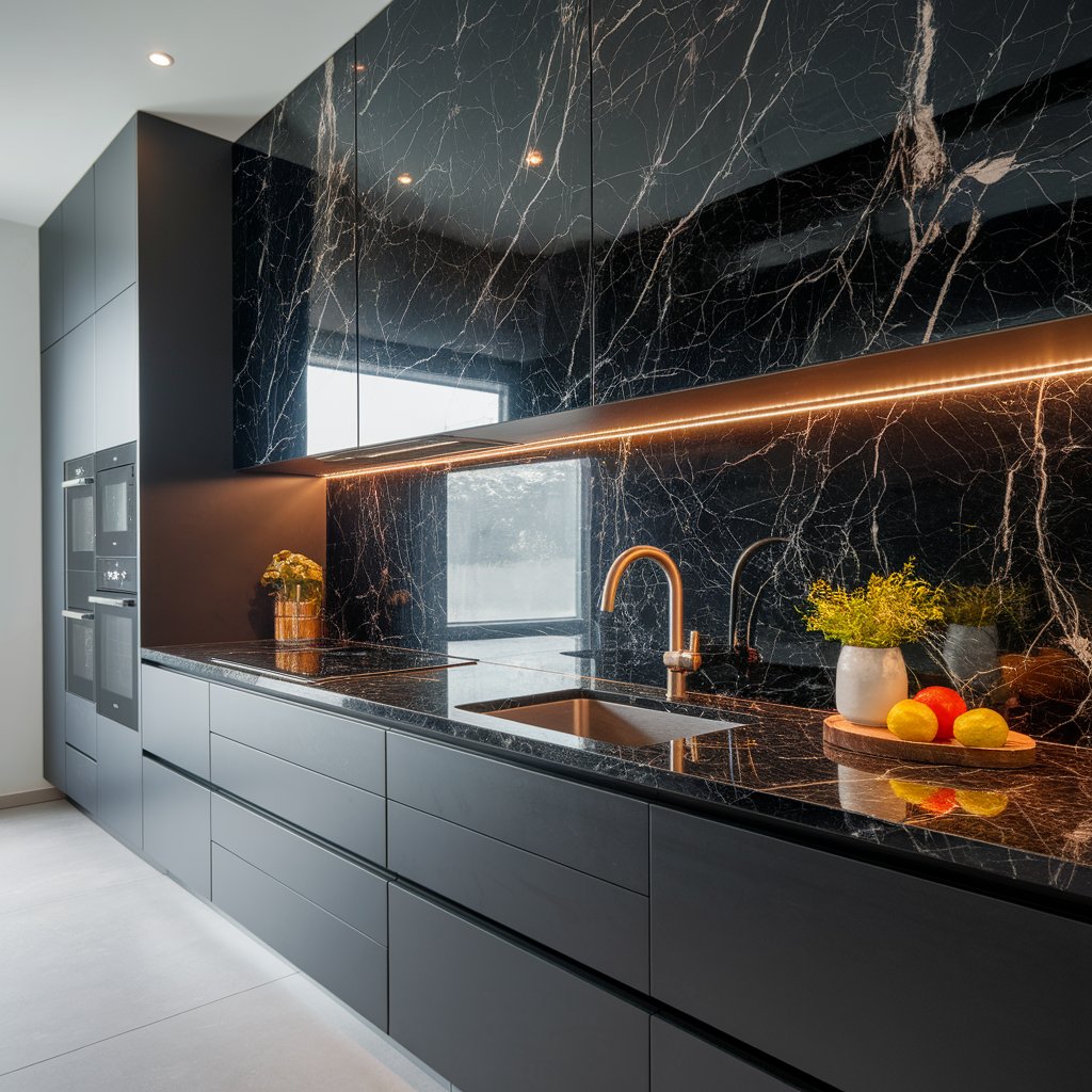Luxury Black Marble Peel & Stick Wallpaper
